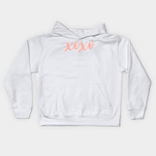 XOXO Aesthetic Pink Kids Hoodie